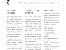 Tablet Screenshot of gallery-lemaire.com